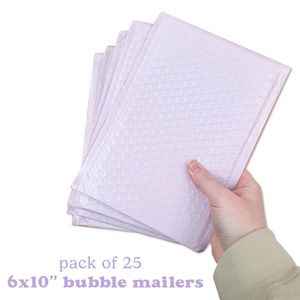 25 Purple Bubble Mailers - 6x10